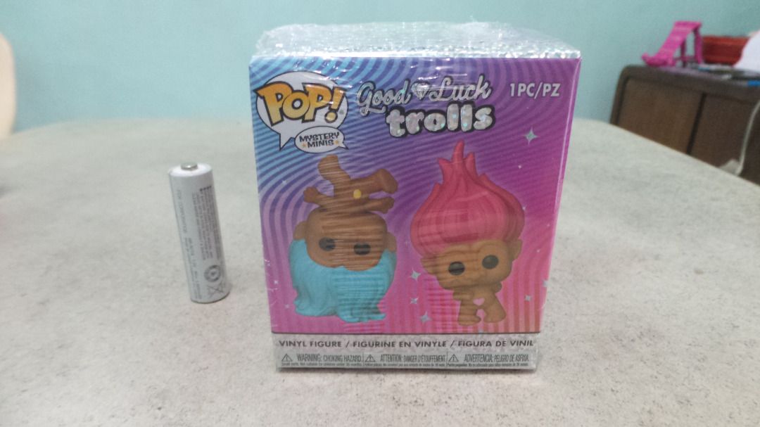 Funko Pop Mystery Mini: Good Luck Trolls (Category: Designer & Blind Box Toys) located in Quezon City. Submitted by matt.murdock (Listing ID 1314098691, Image 1). Description: NIB Box is in excellent condition Shipping by lalamove or other courier. Buyer can book for peace of mind. pwede din pickup my place at QC. Shipping shouldered by buyer Payment first before shipping or pwede pabili service din. Payment options via gcash (yung walang Send Mo