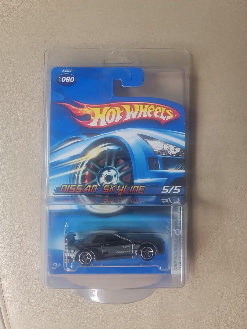 Hot Wheels Nissan Skyline R32 Dropstars Grey, Hobbies & Toys, Toys
