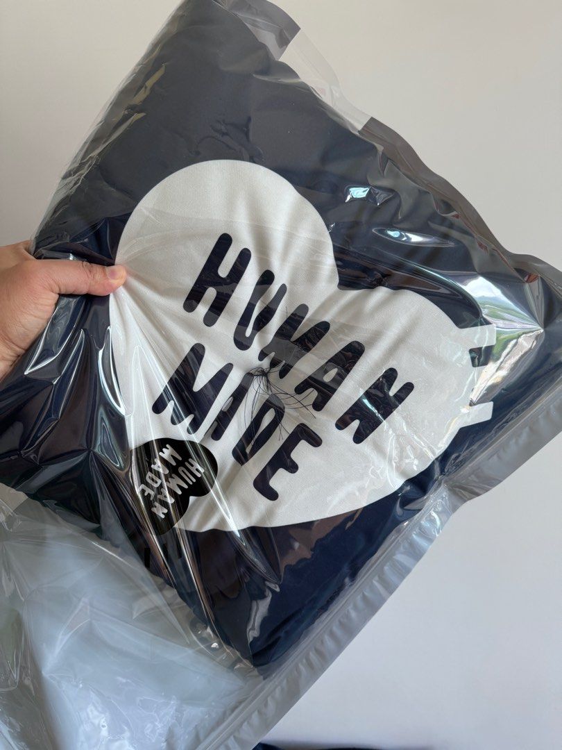 HUMAN 目覚め MADE HEART INDIGO DYED CUSHION