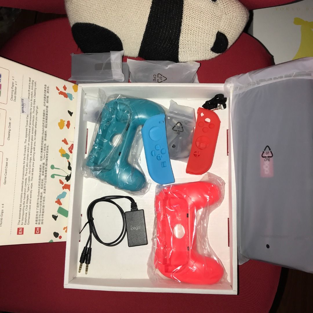 Ipega 18 in 1 Super Kit for Nintendo Switch (Category: Cases & Covers) located in Taguig. Submitted by trumanrose (Listing ID 1314107988, Image 1). Description: Screen protector, cleaning cloth, and cleaning paper/dust sticker NOT included (already used). Everything else is unused. https://ecommerce.datablitz.com.ph/products/ipega-18-in-1-super-kit-for-n-switch-pg-9182.