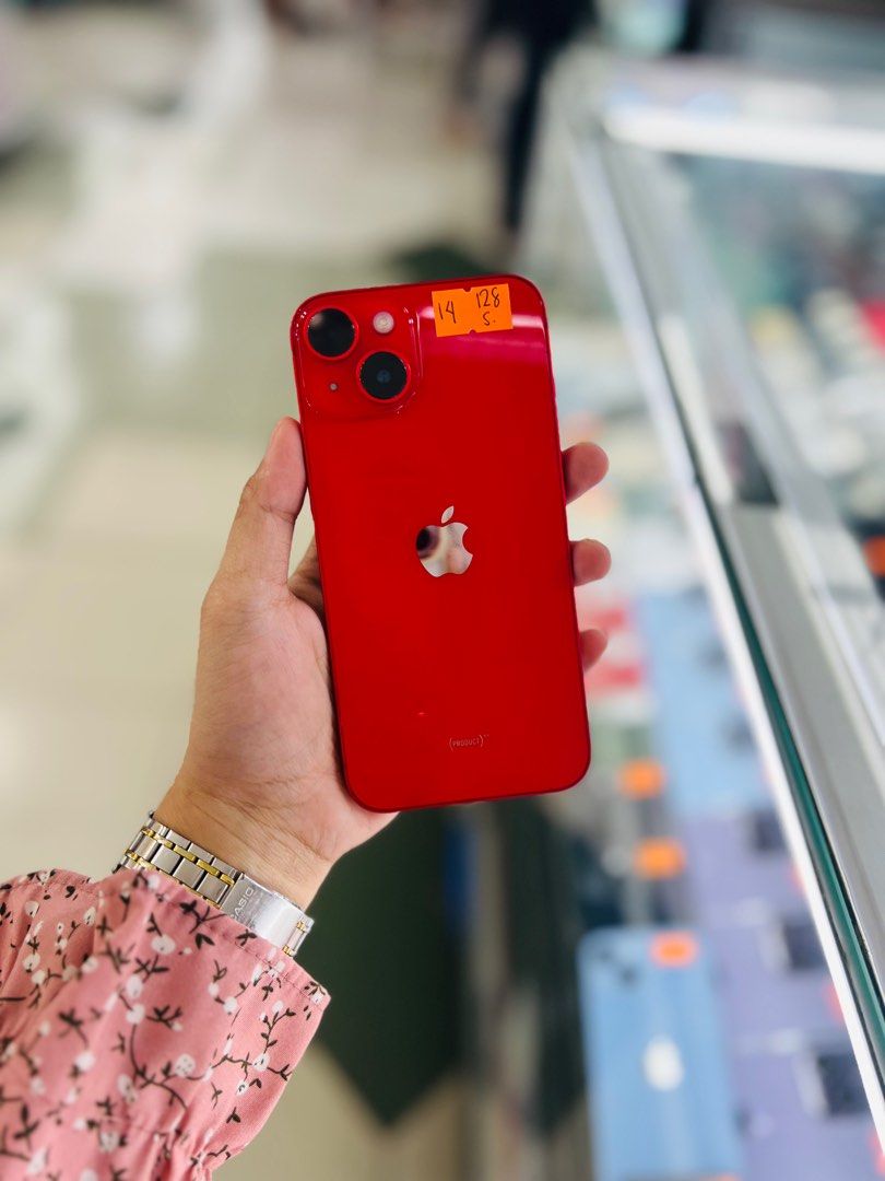 iPhone 14 128gb 91%bh Smartlock NTC Approved (Category: iPhone 14 Series) located in San Juan City. Submitted by aynaagadgets (Listing ID 1314035384, Image 1). Description: FOR SALE | TRADE / SWAP PASS SA MGA SCAMMERS / THIRD PARTY (RFS: Buy and Sell) IPHONE 14 SMARTLOCK ⬇️DETAILS⬇️ •128 GB (Other storage is also available) •Smartlock (Other Variant is also available but different price) •Red (Other color is also available but price may vary) •91