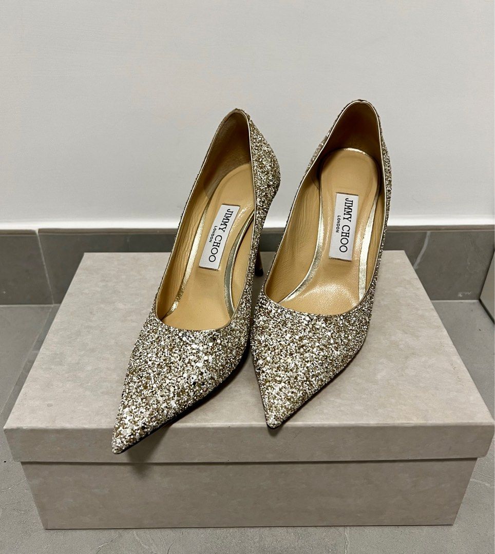 【美品】JIMMY CHOO LOVE85 サイズ39 Black Suede Pointed Pumps with JC Emblem |LOVE 85 | Autumn