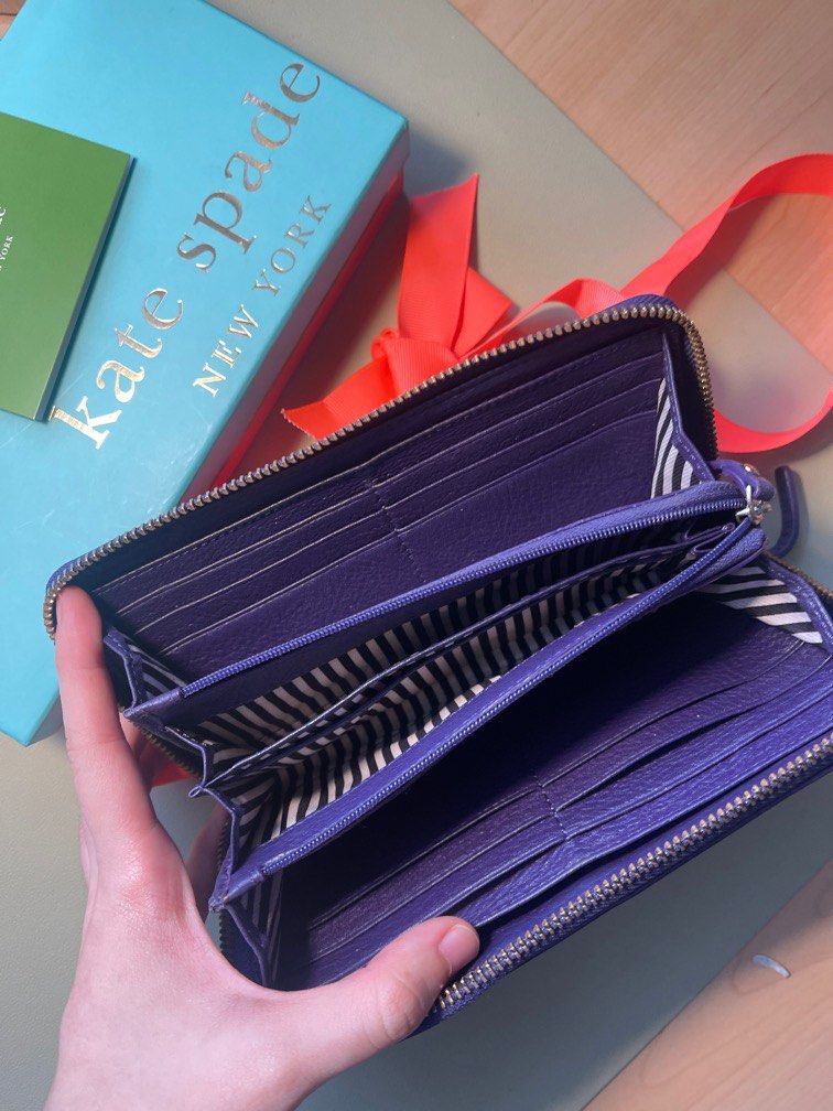 Kate spade purple and blue purse best sale