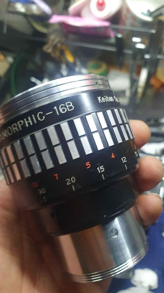 Keihan proskar anamorphic 16B 2x (Category: Lens & Kits) located in Calamba. Submitted by brian4027 (Listing ID 1314023917, Image 2). Description: Near mint condition Complete lens cap Focus working M42 mount With 3 m42 macro adapter Glass no issue No haze No fungus.