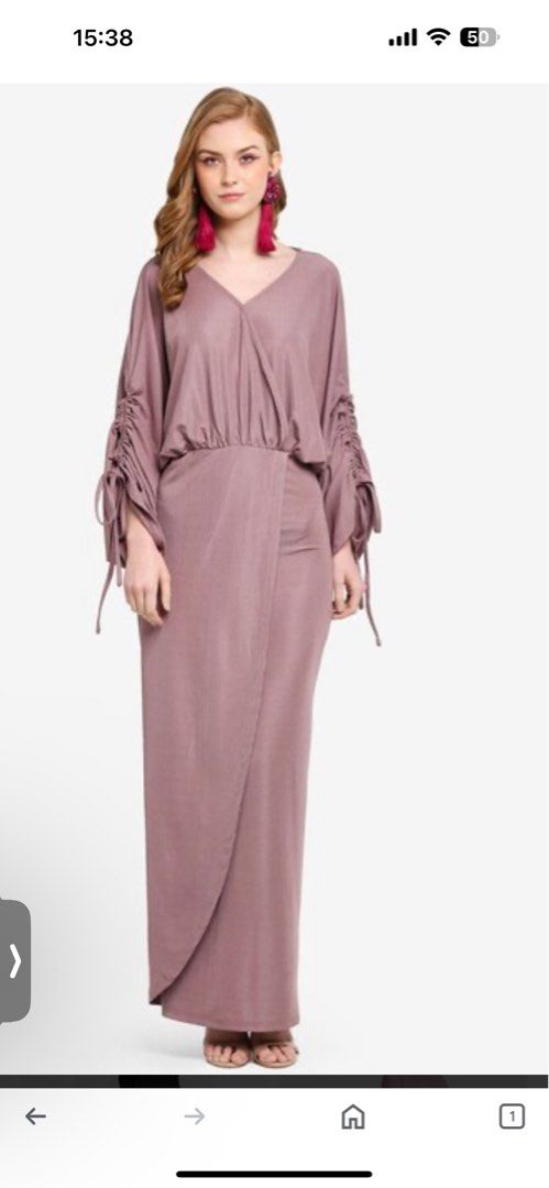 Lubna drawstring wrap dress store