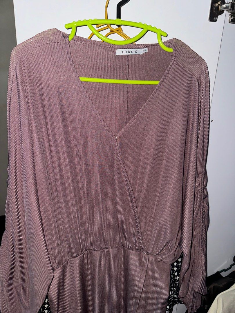 Lubna drawstring wrap dress plus size
