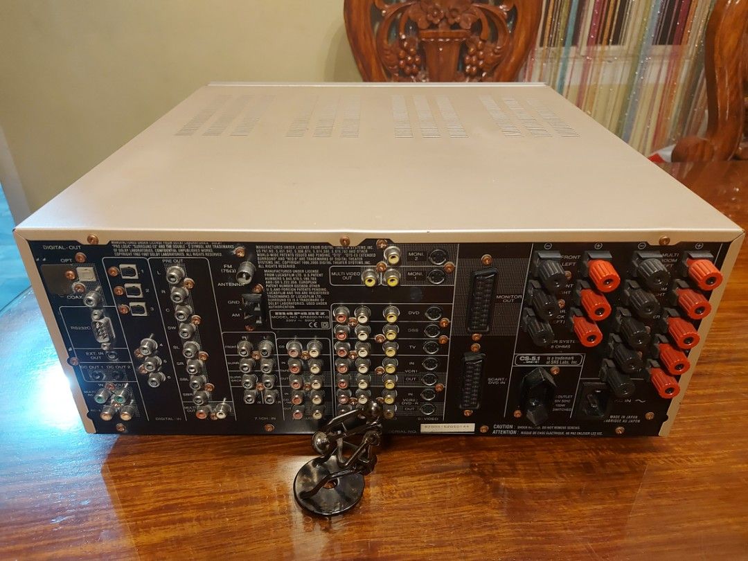 Marantz SR-8200 THX 50th anniv edition Flagship AVR (Category: Soundbars, Speakers & Amplifiers) located in Manila. Submitted by motable.paul (Listing ID 1314151855, Image 3). Description: 👉great working condition THX CERT 👉impressive sounding in music 👉with LCD remote control touch pad 👉made in Japan 👉220 volt selector 60hz 😍oversize and heavy This is 50th anniversarry edition..perfect for audiophile music listening.