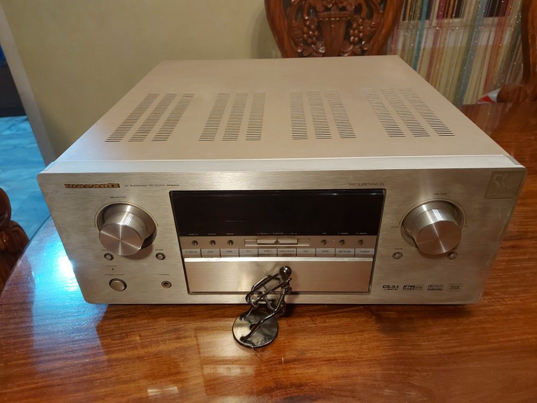 Marantz SR-8200 THX 50th anniv edition Flagship AVR (Category: Soundbars, Speakers & Amplifiers) located in Manila. Submitted by motable.paul (Listing ID 1314151855, Image 1). Description: 👉great working condition THX CERT 👉impressive sounding in music 👉with LCD remote control touch pad 👉made in Japan 👉220 volt selector 60hz 😍oversize and heavy This is 50th anniversarry edition..perfect for audiophile music listening.