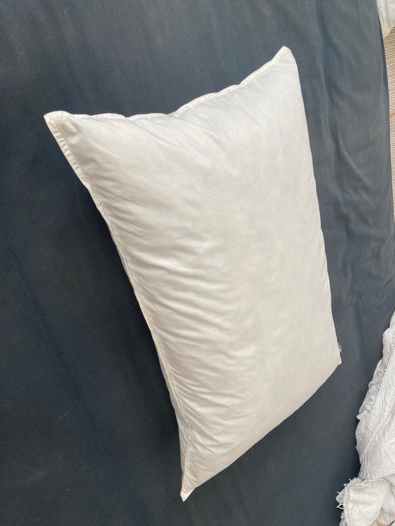 Muji Feather Pillow 43 x 63 cm Furniture Home Living Bedding Towels on Carousell