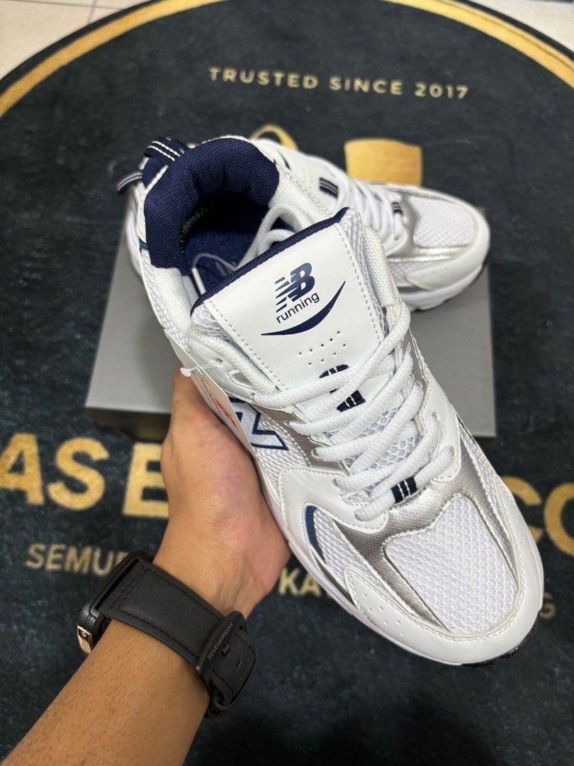 New Balance 530 White Blue Jaring macam butik Size 37 38 39 40 41 42 43 44 45 RM90.00 sahaja Nak order pm