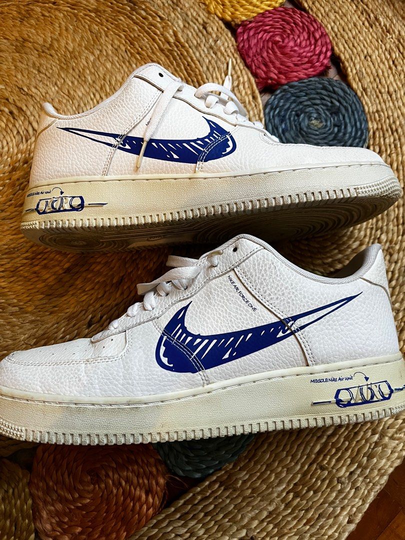 Nike Air Force 1 Low Sketch White Men s Fashion Footwear Sneakers on Carousell