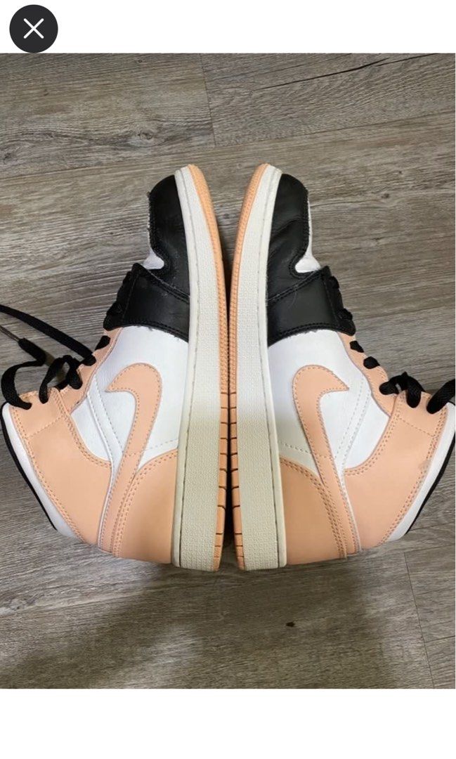 nike air jordans 1 mid crimson tint pink black white authentic Women s Fashion Footwear Sneakers on Carousell