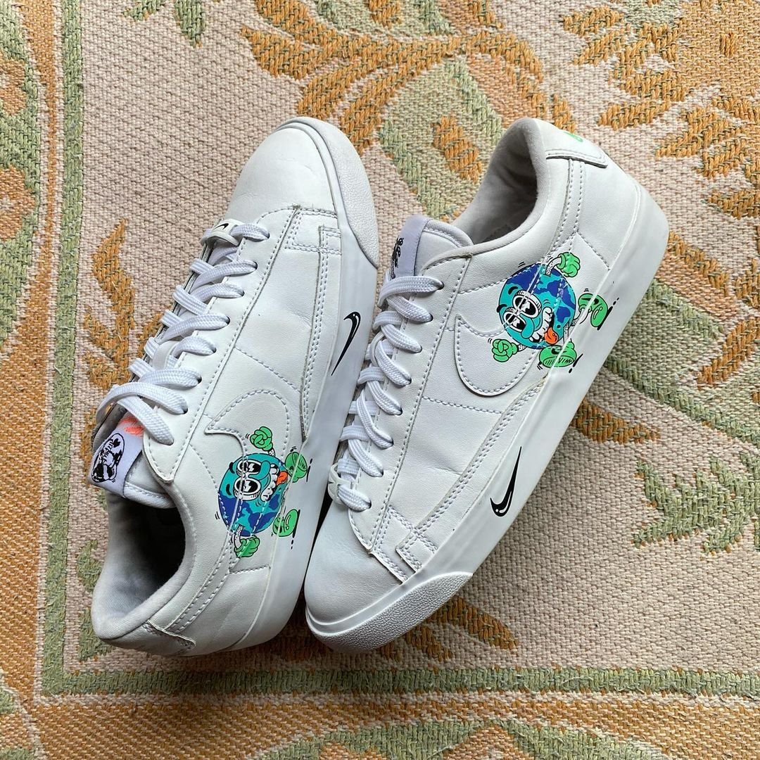 NIKE BLAZER LOW FLYLEATHER QS STEVE HARRINGTON Women s Fashion Footwear Sneakers on Carousell