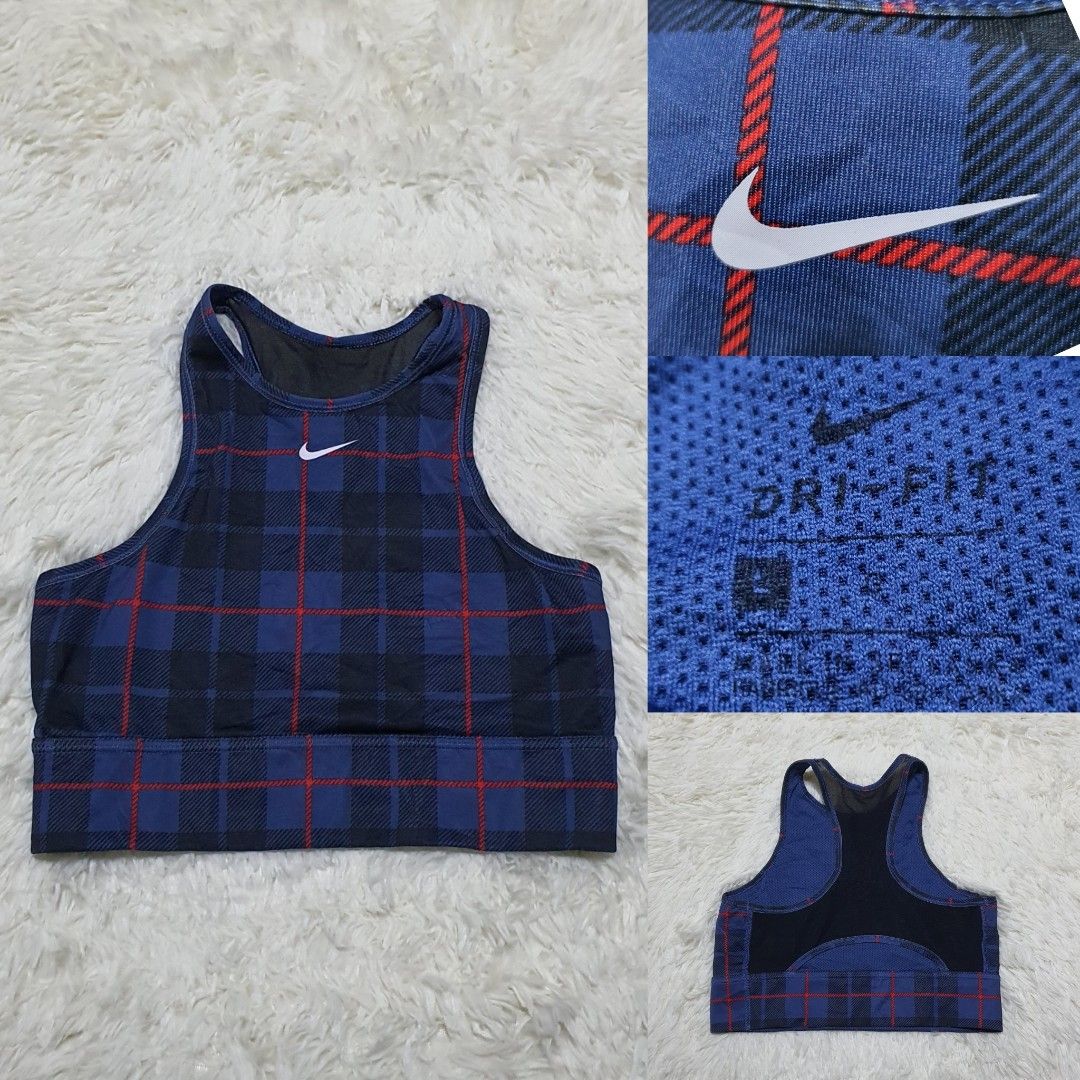 Nike plaid sports bra online