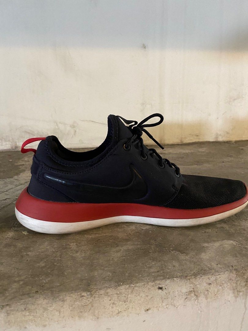 Roshe Flyknit Womens Nike Roshe Two Black Red Size 100% ORI