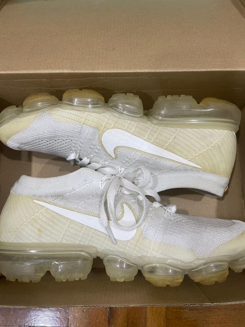 Nike Vapormax Triple White Men s Fashion Footwear Sneakers on Carousell