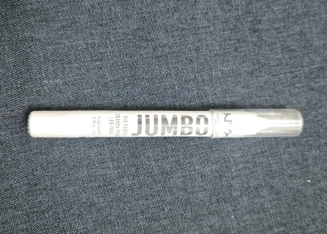 NYX JUMBO Eye Pencil (Category: Makeup) located in Taguig. Submitted by outandaboutcloset (Listing ID 1314152575, Image 3). Description: Introducing our Jumbo Eye Pencil with easy-to-use Jumbo stick format for quick application. Sharpenable tip to use as shadow, liner, or primer. Jumbo possibilities! Super pigmented formula in the neutral shade 604 Milk. Brand New and Sealed. Ultra-creamy & blendable for infinite looks! Cruelty-free..