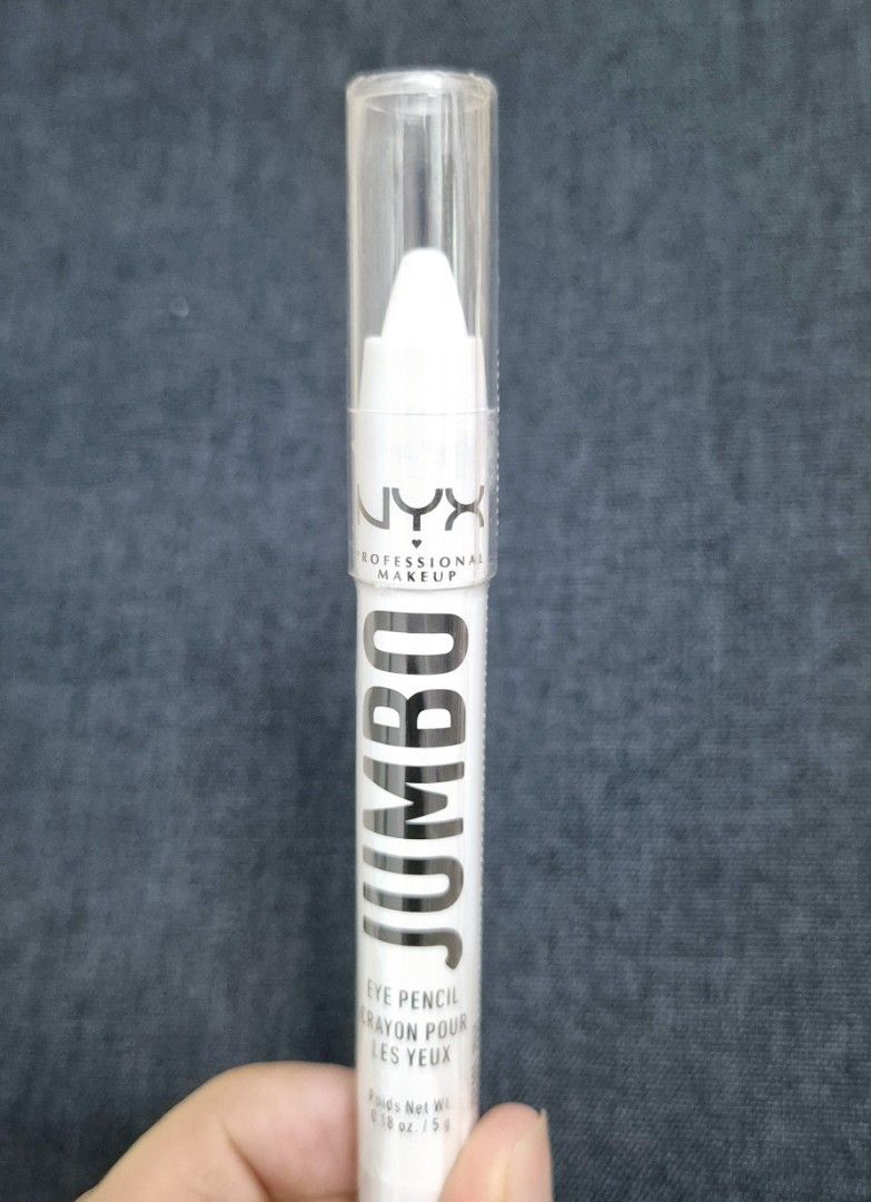 NYX JUMBO Eye Pencil (Category: Makeup) located in Taguig. Submitted by outandaboutcloset (Listing ID 1314152575, Image 2). Description: Introducing our Jumbo Eye Pencil with easy-to-use Jumbo stick format for quick application. Sharpenable tip to use as shadow, liner, or primer. Jumbo possibilities! Super pigmented formula in the neutral shade 604 Milk. Brand New and Sealed. Ultra-creamy & blendable for infinite looks! Cruelty-free..