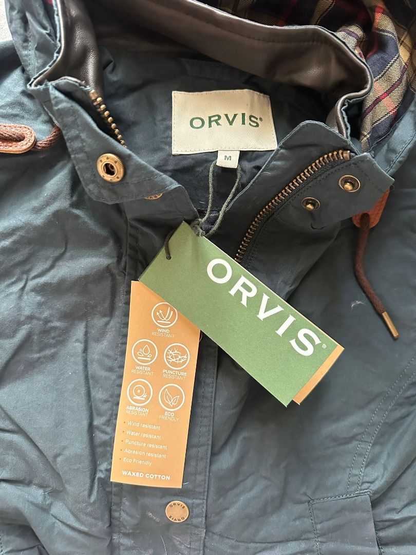 ORVIS waxed cotton coat Carousell