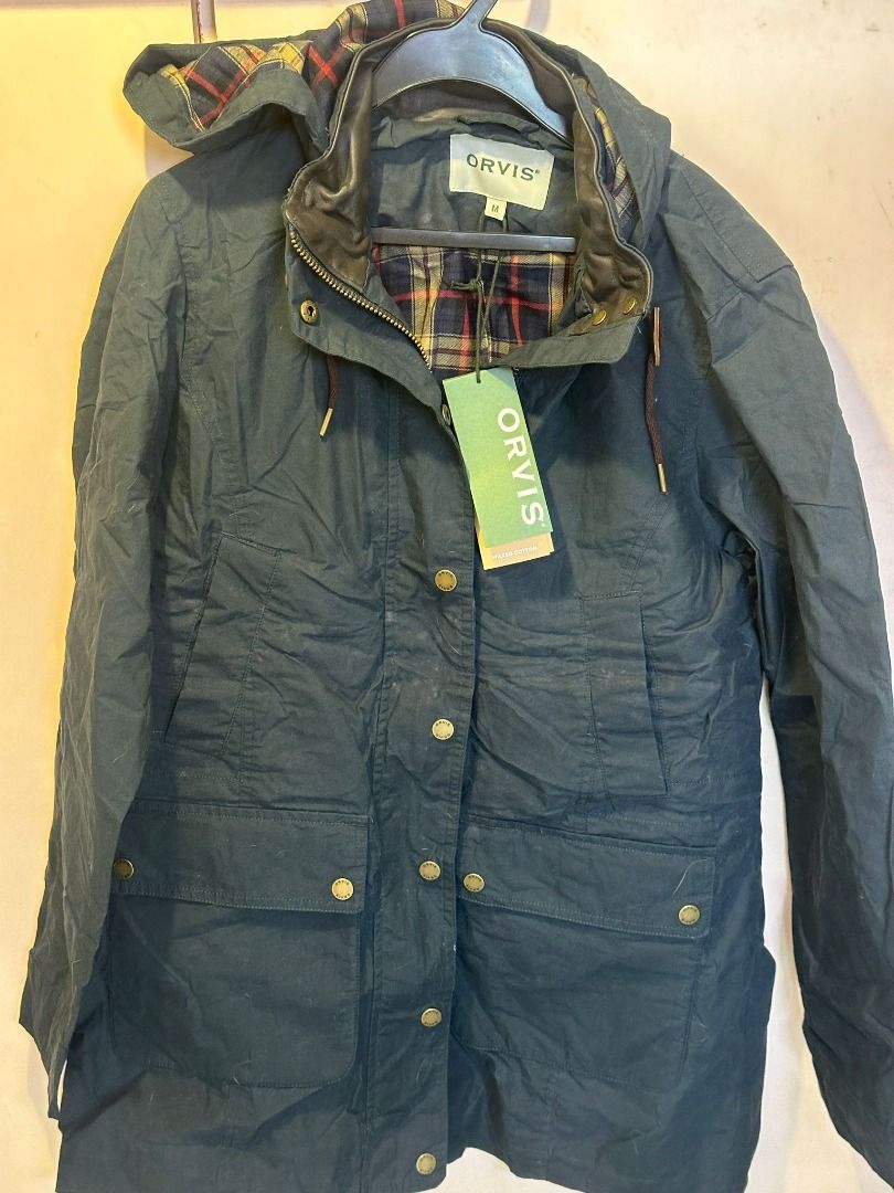 ORVIS waxed cotton coat Carousell