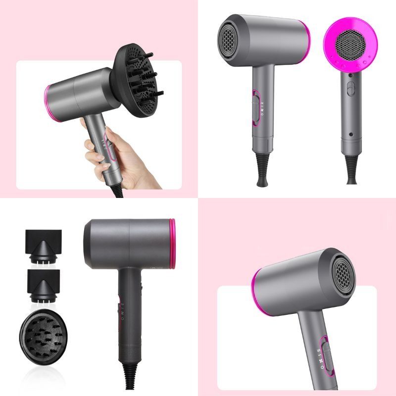PHD Professional Ionic Salon Hair Dryer Powerful 1800W Fast Dry Low Noise Blow Dryer with 2 Concentrator Nozzle 1 Diffuser Beauty Personal Care Hair on Carousell