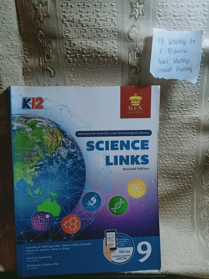 REX Bookstore - Science Links Grade 8 & 9 | 2020 | Revised Edition ...