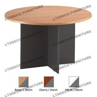 customized shape meeting table laminated wood / office partition ...