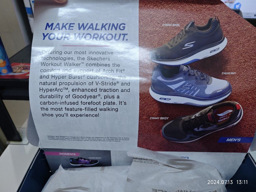 全新Skechers Workout Walker, 男裝, 鞋, 波鞋- Carousell