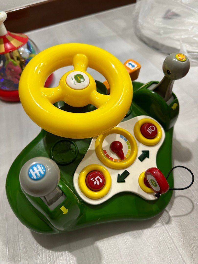 John deere steering wheel toy clearance