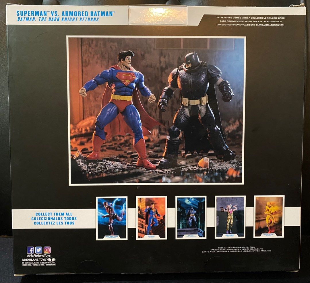 Superman vs Armored Batman McFarlane (Category: Action & Battle Toys) located in Angeles City. Submitted by carrlarcollectibles (Listing ID 1314012537, Image 2). Description: Brandnew Sealed Superman vs Armored Batman The Dark knight Returns Location: Angeles City Pampanga Mop Gcash/ Maya/ BDO/ BPI/ Seabank or meet up near area Delivery via jnt + sf during weekend. Cross posted to other groups .