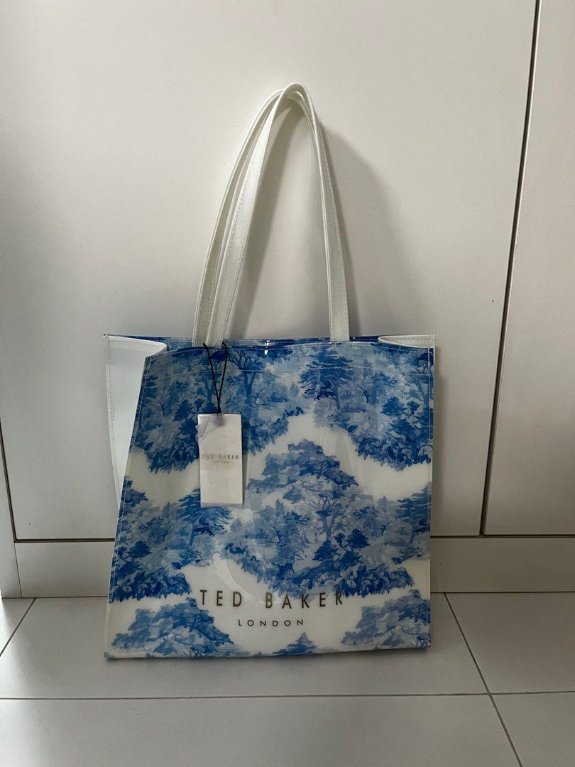 Ted Baker white with blue forest landscape Women s Fashion Bags Wallets Tote Bags on Carousell