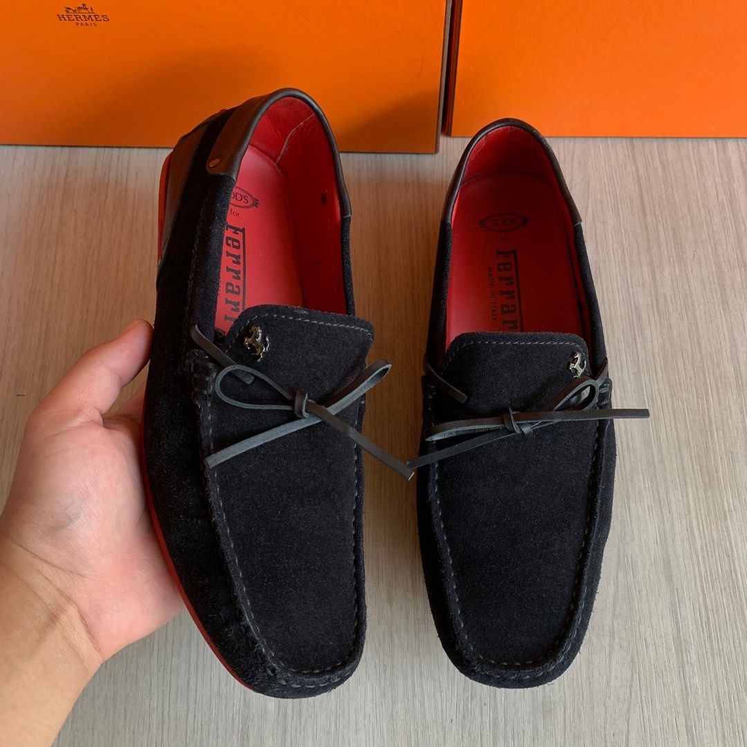 Tods x Ferrari Tods x Ferrari Loafer Suede Black Driving Limited