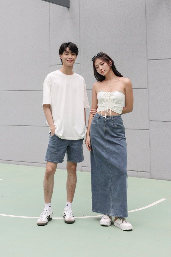 Maxi denim skirts youth outlet