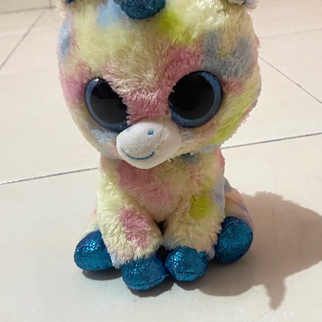 Ty Beanie Boo Blitz The Unicorn Plush Stuff Boneka Ori Boneka