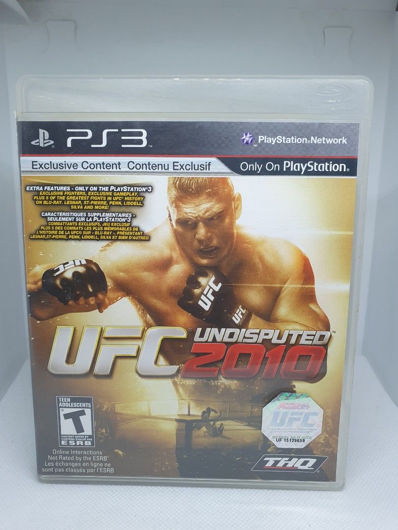 UFC Undisputed 2010 (Sony Playstation 3) (PS3) (Category: PlayStation) located in Quezon City. Submitted by itemsforadoption (Listing ID 1314010474, Image 1). Description: Rfs: Its 2024! Happy New Year! Hoping you have a good year ahead of you! If you have questions feel free to send a message. Though I'll most likely be able to reply from 10am to 8pm. Please be patient and understanding. Decluttering games and items that I've picked up or for fr