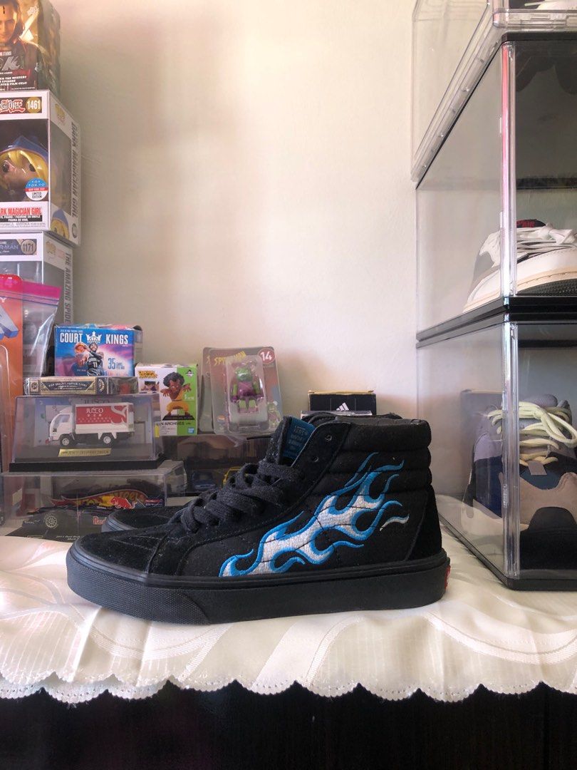Vans blue fire cheap