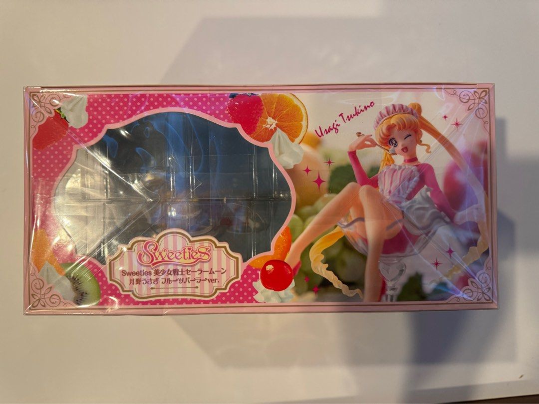 (WTS) Bandai Sailor Moon Tsukino Usagi Sweeties Fruit Parlor ver (Category: Toy Figures) located in Singapore. Submitted by smoona (Listing ID 1298066070, Image 3). Description: Brand New Rare Figures! Authentic & Official with Sticker Box was wrap right after I gotten it. 💖🌙 Bandai Sailor Moon Tsukino Usagi Sweeties fruit parlor ver Letting go cause as house renovating soon so I don’t wanna keep too many figures Selling at $230 and meet up onl
