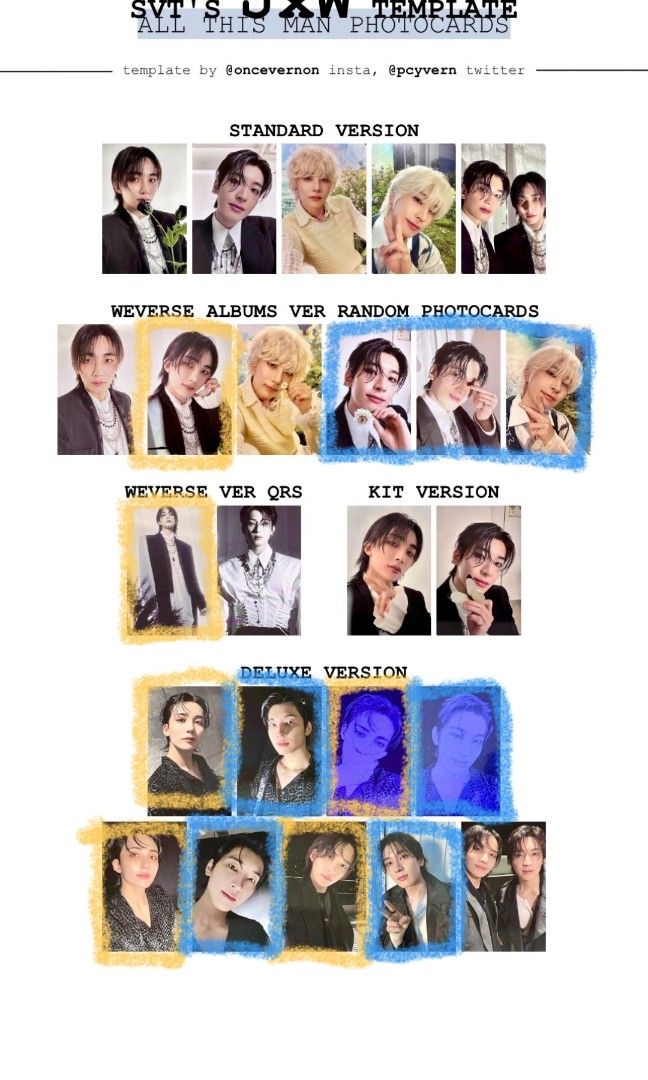 WTT THIS MAN JxW DELUXE JEONGHAN PCS TO WONWOO PCS, Hobbies