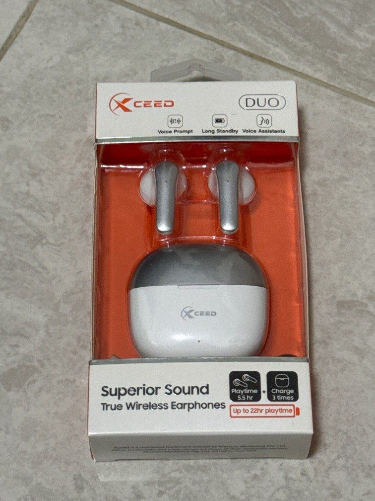 True Wireless Earbuds Xceed Earphones Xceed Duo XC504 White, Audio