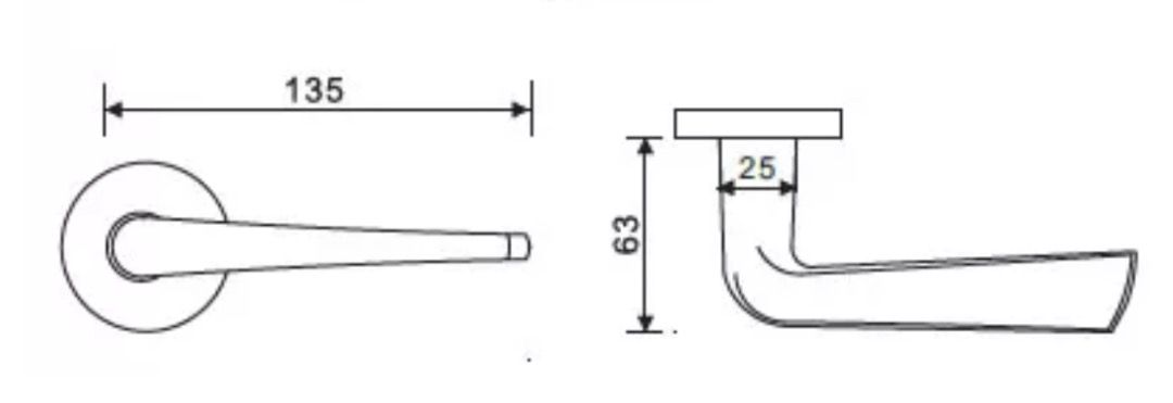 Yale CMH-014 Solid Lever Handle (Category: Locks, Doors & Gates) located in Pasig City. Submitted by jgoods11 (Listing ID 1313972157, Image 2). Description: 1. Material: Stainless steel, stainless steel substructure 2. Finish: Satin, Polished, PVD and AB 3. Bearing: Lever handle pivot-fitted in rose, with height holding mechanism 4. Standard: Certified in compliance with EN 1906:2012, class: 3 7 – 0 1 4 0 U.