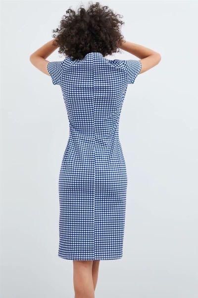 blue gingham dress zara The Style Rawr