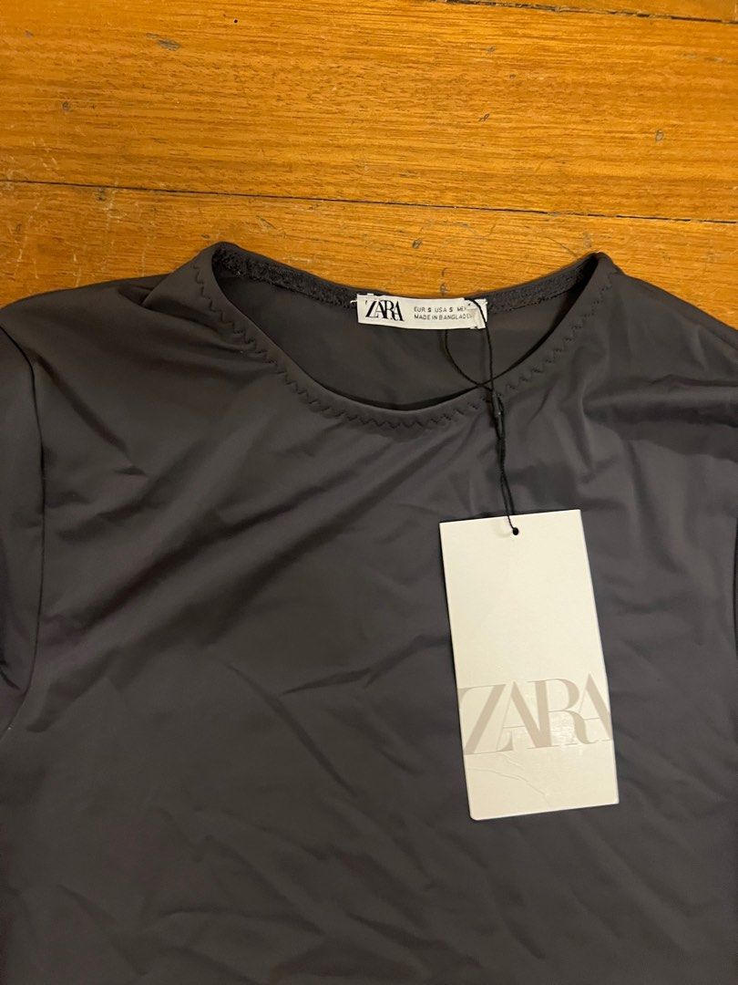 ZARA grey bodysuit (Category: Others Tops) located in Quezon City. Submitted by shandre10 (Listing ID 1314146040, Image 2). Description: RFS: bought the wrong size.