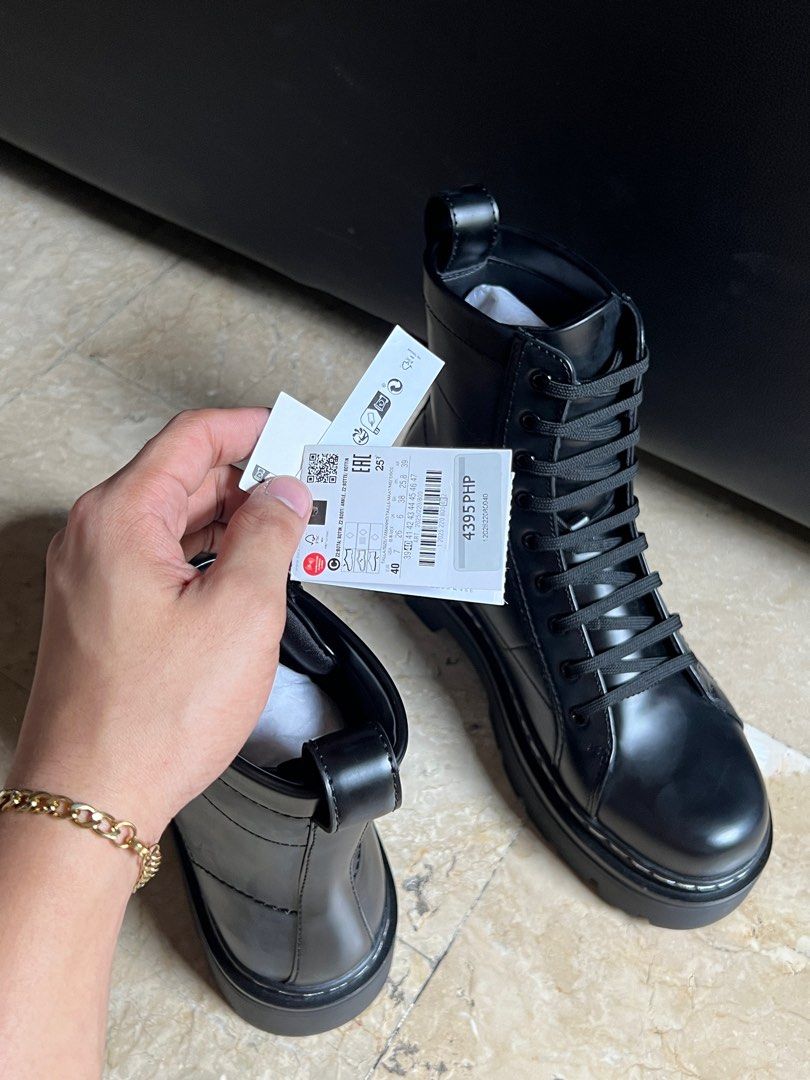 Zara Man Boots Black Sizes 40 41 42 Men s Fashion Footwear Boots on Carousell