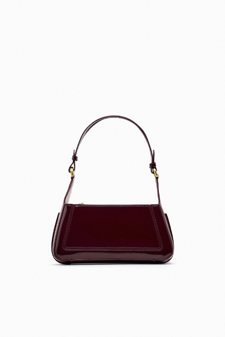Burgundy bag zara store