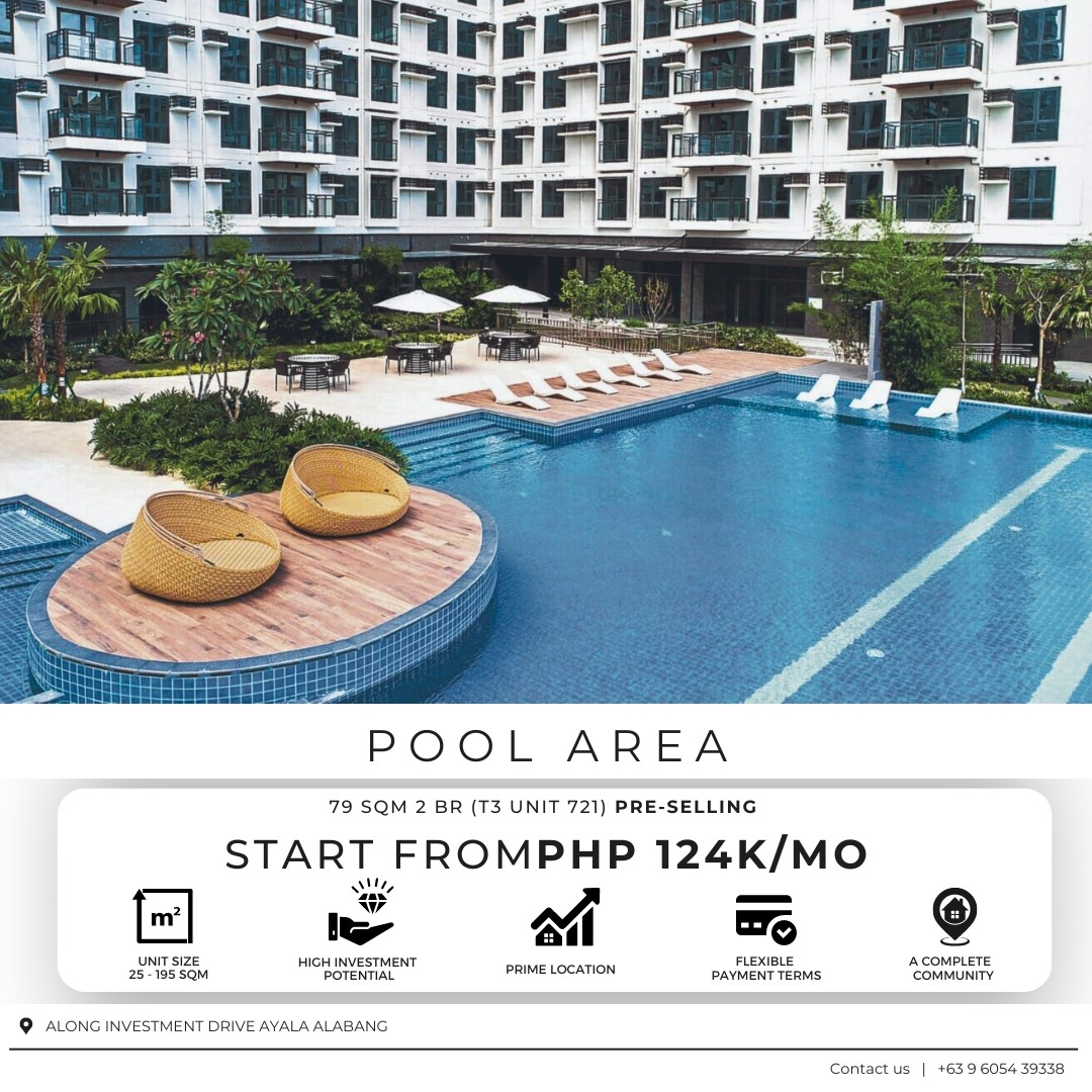 2 Bed Room Unit Near Alabang Town Center For Pre Selling 79 SQM ...