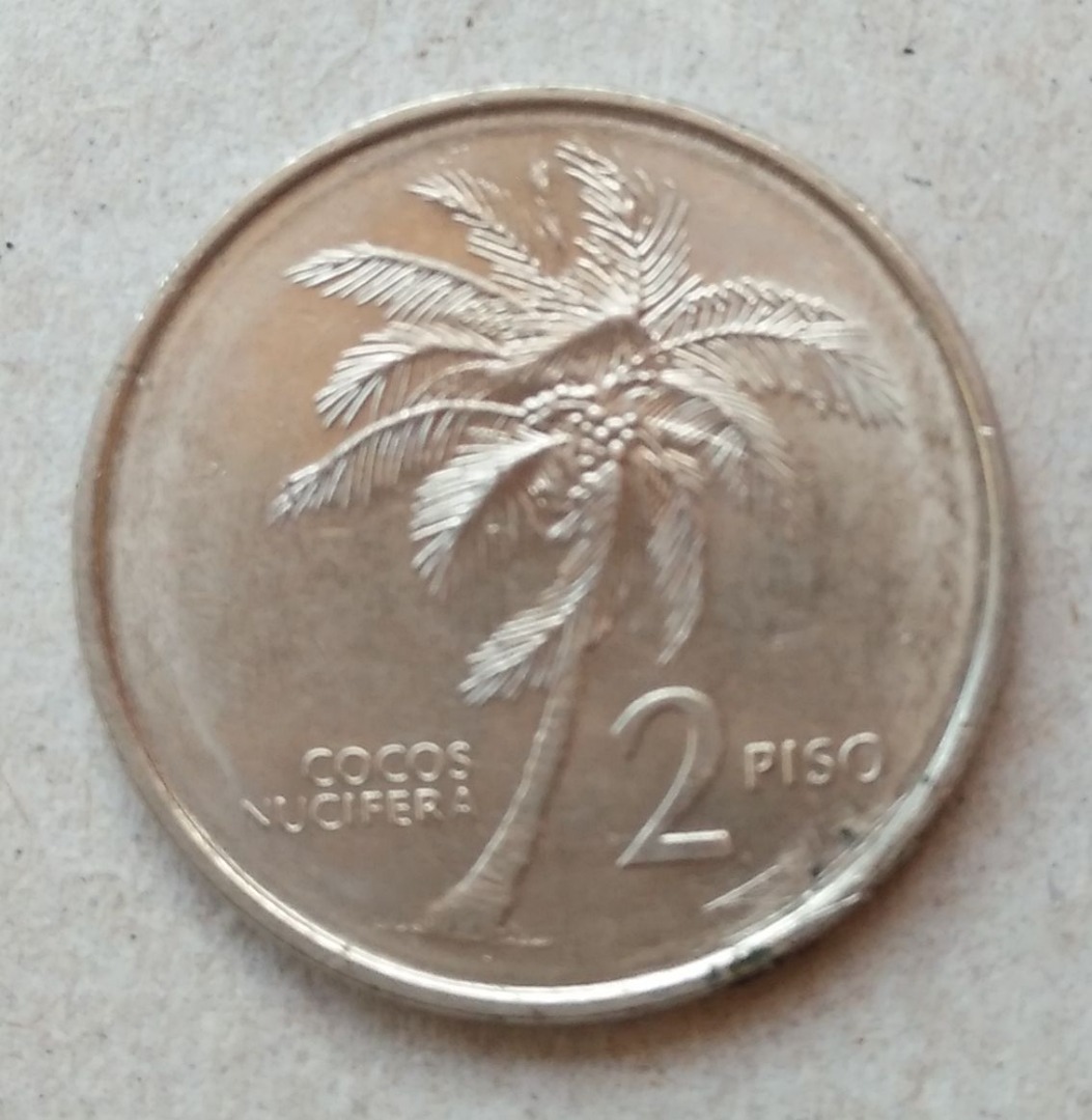2 Pesos 1992 COCOS NUCIFERA R & HTF coin, Hobbies & Toys, Memorabilia