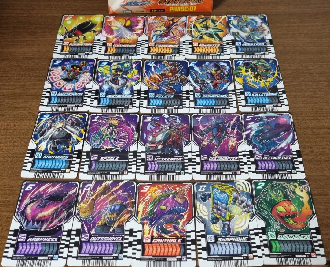 [52 CARDS] Common Ride Chemy Cards Complete Set (PHASE:00, PHASE:01 ...