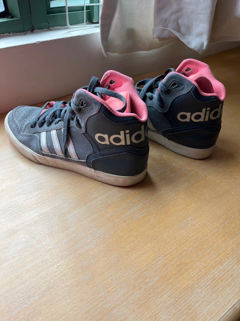 Womens adidas high tops with strap hotsell