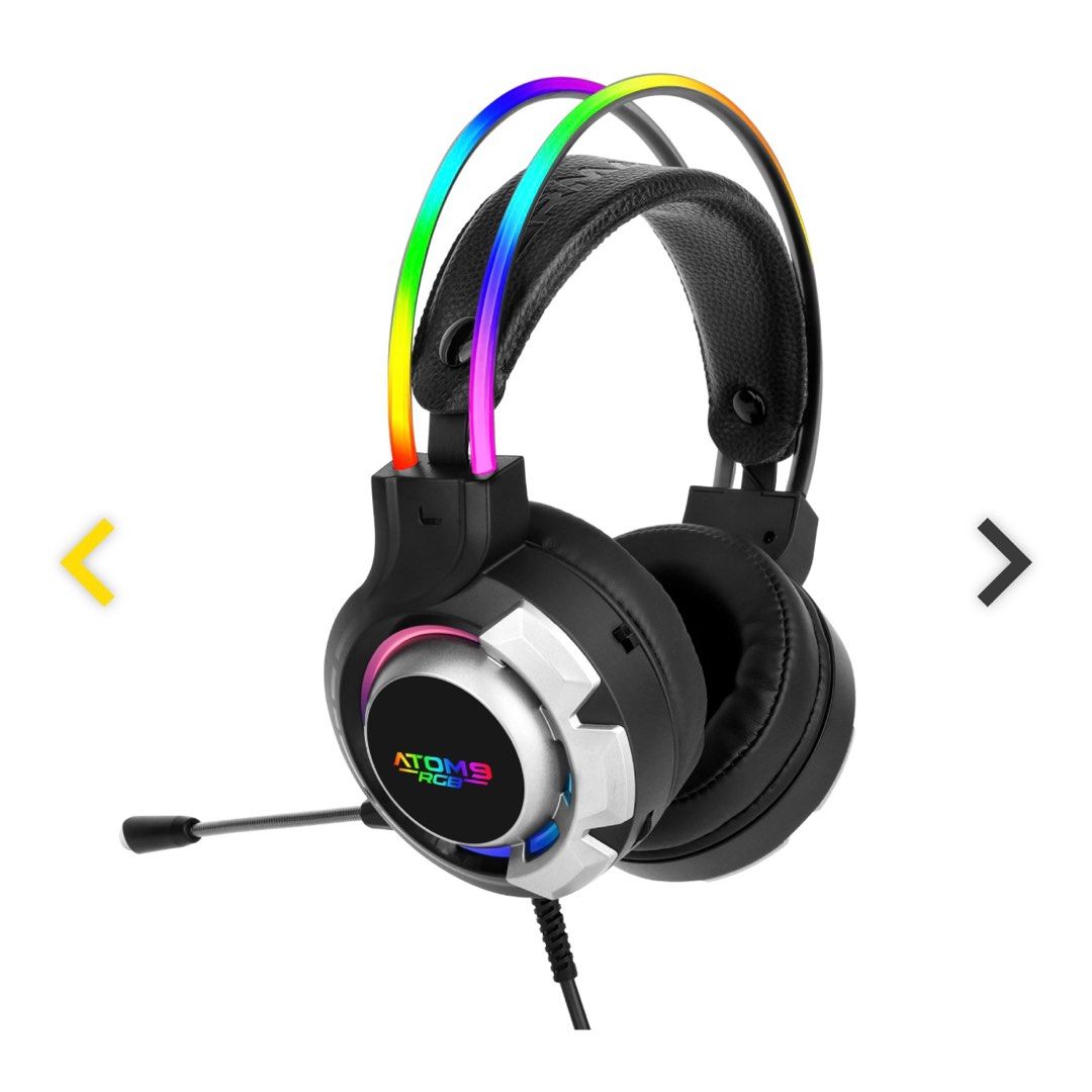 Armageddon Atom 9 RGB Headset Black