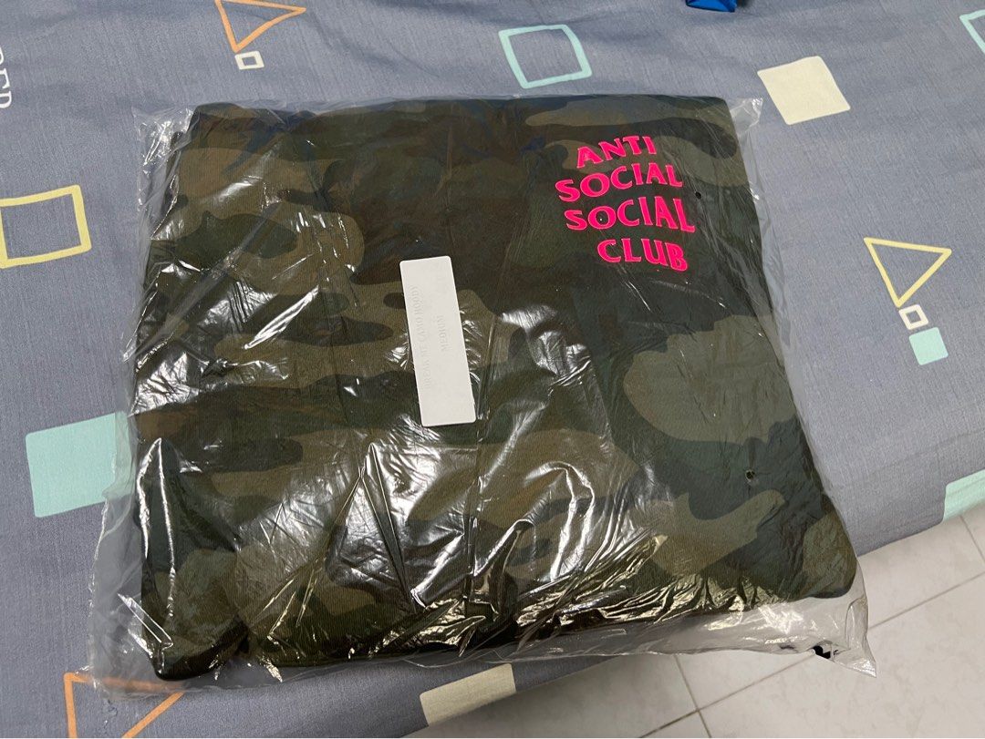 ASSC Anti Social Social Club Break Me Camo Hoodie Size M Brand New